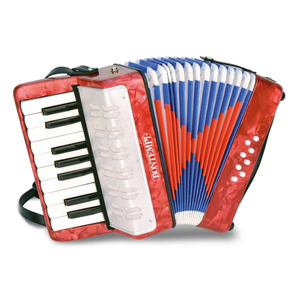 BONTEMPI ACCORDION WITH 17 KEYS AND 8 BASS BUTTONS