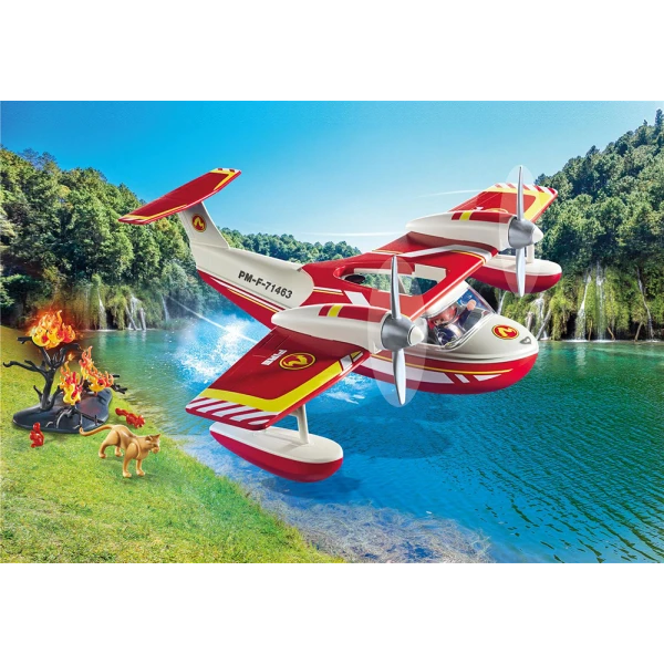 PLAYMOBIL CITY ACTION FIREFIGHTING SEA PLANE WITH EXTINGUISHING FUNCTION