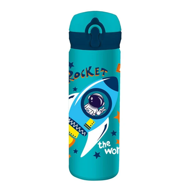 MUST TEAM ΑΝΟΞΕΙΔΩΤΟ ΠΑΓΟΥΡΙ ΘΕΡΜΟΣ 500ml 8X22 εκ. ΜΕ ΚΑΛΑΜΑΚΙ - 4 ΣΧΕΔΙΑ