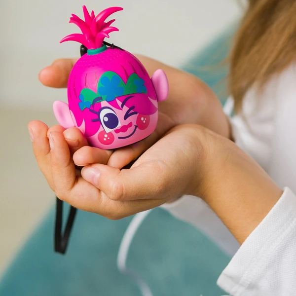 EKIDS TROLLS WORLD TOUR ΦΟΡΗΤΟ ΗΧΕΙΟ BLUETOOTH ΓΙΑ ΠΑΙΔΙΑ ΜΕ ΛΟΥΡΑΚΙ ΚΑΡΠΟΥ