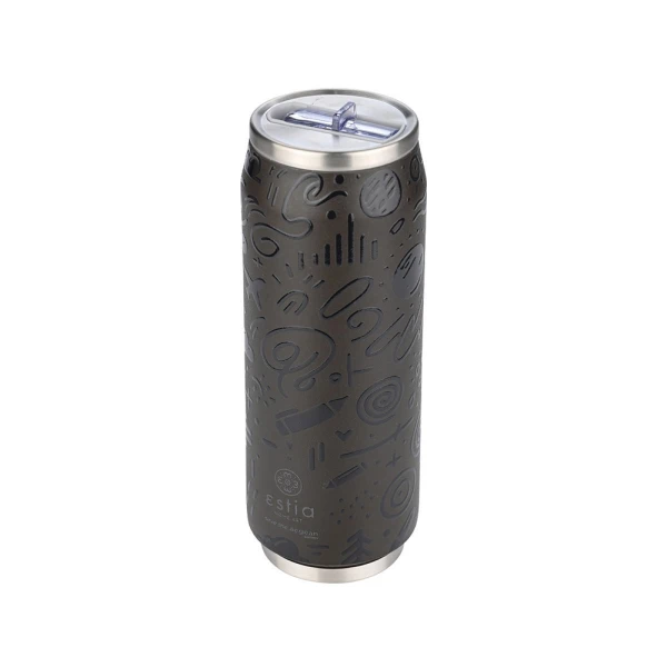 ESTIA HOME ART ΘΕΡΜΟΣ TRAVEL CUP 500ml - NOIR ECHO