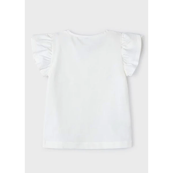 MAYORAL SHORT SLEEVES BLOUSE ECRU-COLORING