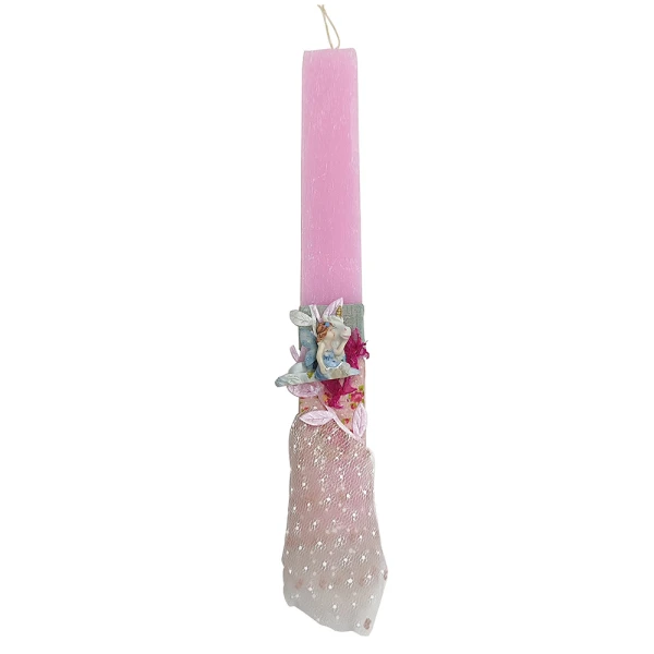 UNIKER HANDMADE CANDLE LIGHT PINK FAIRY UNICORN - 3 DESIGNS