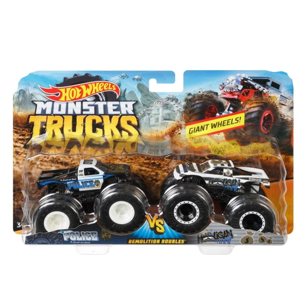 HOT WHEELS MONSTER TRUCKS SET OF 2 - VARIOUS DESIGNS