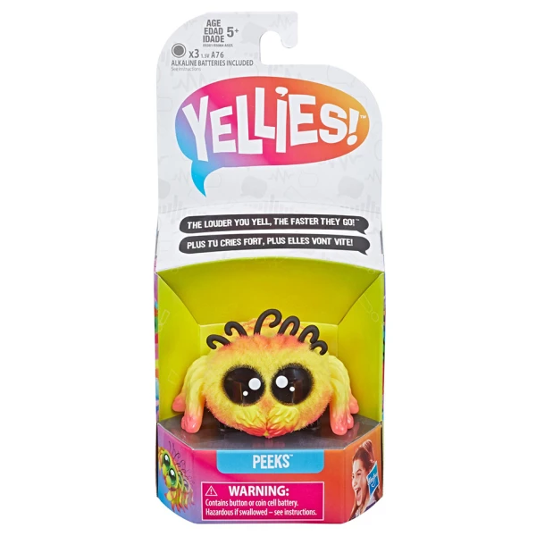 YELLIES SPIDER WITH PERSONALITY - 6 DESIGNS