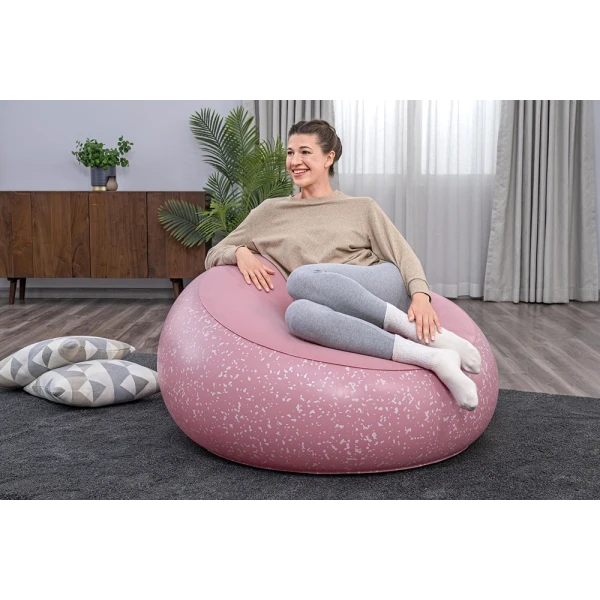 BESTWAY INFLATABLE CHAIR 112X112X66 cm INFLATE A CHAIR PINK