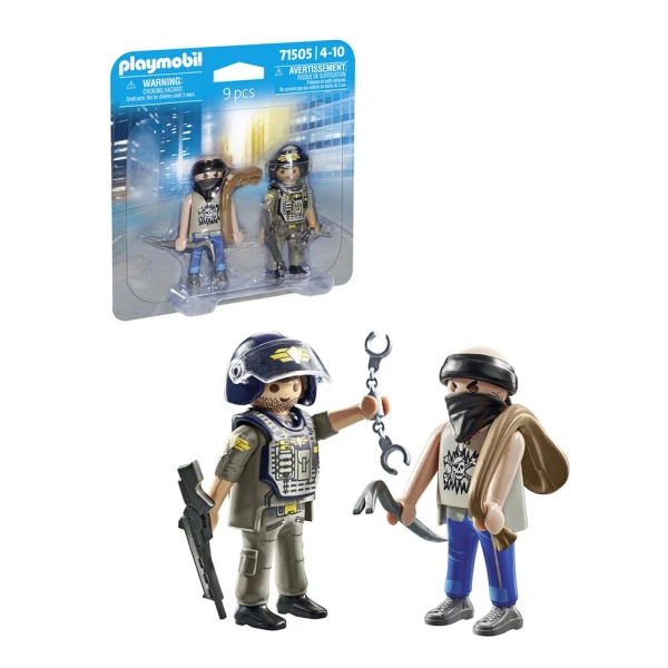 PLAYMOBIL CITY ACTION DUOPACK ΚΛΕΦΤΗΣ ΚΑΙ ΑΣΤΥΝΟΜΟΣ