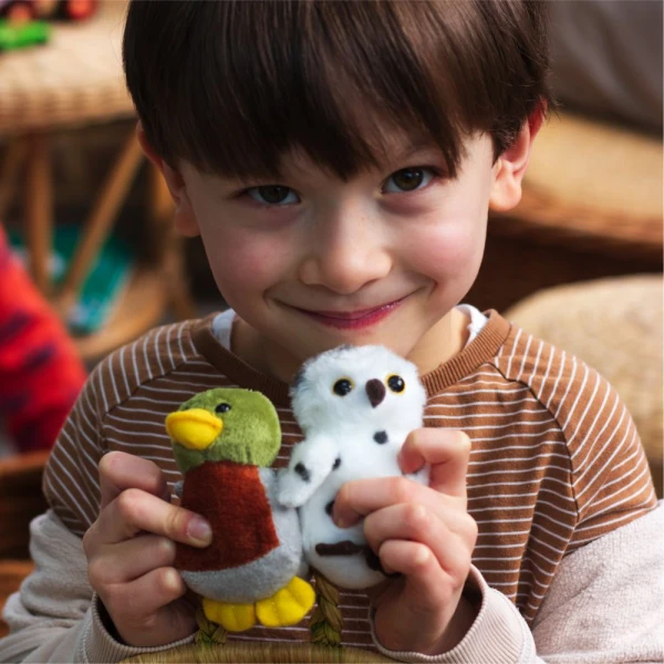 KEYCRAFT LITTLE LIVING NATURE PLUSH ANIMAL - 6 DESIGNS