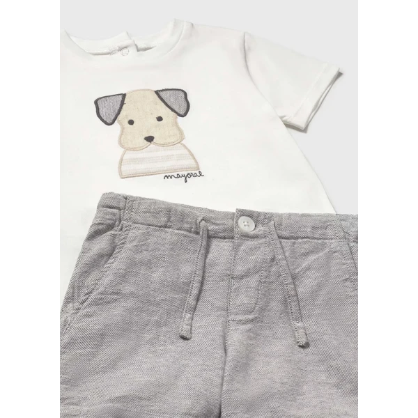 MAYORAL SET BERMUDA SHORTS  DARK GREY