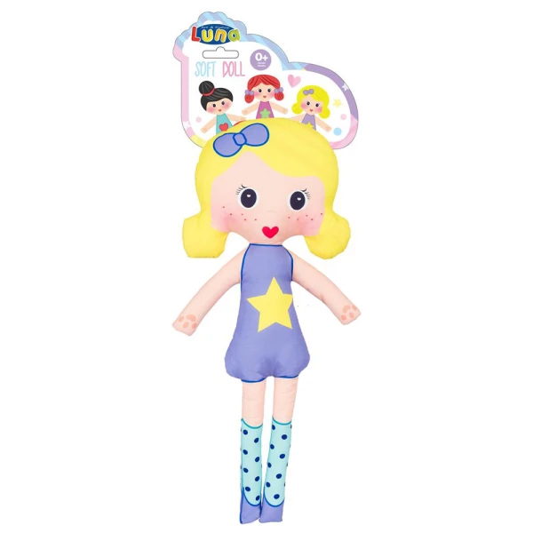 LUNA FABRIC DOLL 50 cm - 5 DESIGNS