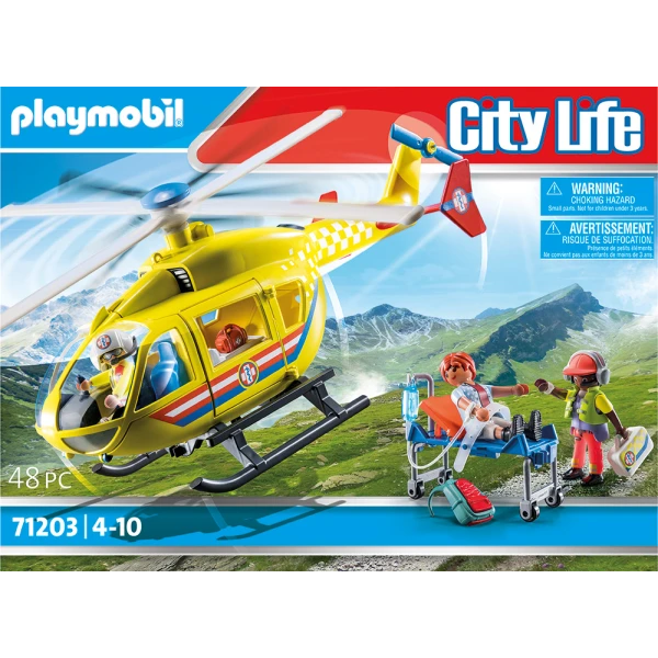 PLAYMOBIL CITY LIFE MEDICAL HELICOPTER