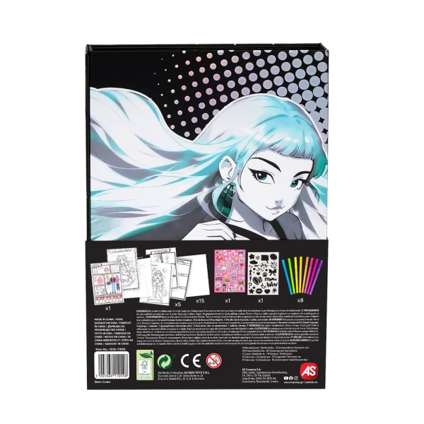 HAPPIHOBBI ART JOURNAL MANGA ΜΑΡΚΑΔΟΡΟΙ ΓΙΑ 9+ ΧΡΟΝΩΝ