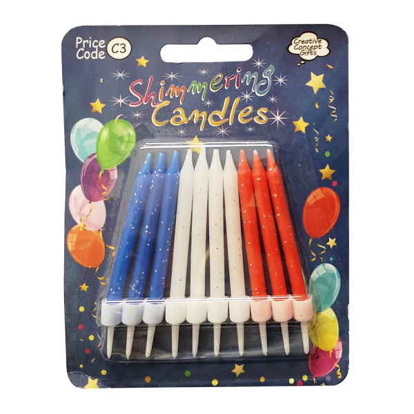 PARTY CANDLES CODE 13 - 2 DESIGNS