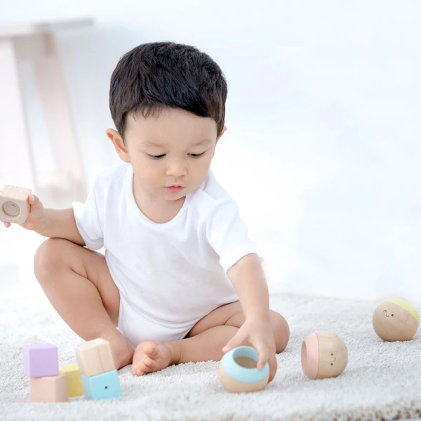 PLAN TOYS ΞΥΛΙΝΑ ΑΝΘΡΩΠΑΚΙΑ ΣΕΤ 3 τεμ. ΗΧΟΣ-ΟΡΑΣΗ-ΑΚΟΗ
