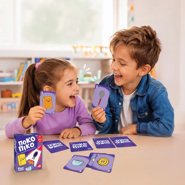 AS GAMES ΠΑΙΧΝΙΔΙΑ ΜΕ ΚΑΡΤΕΣ KIDDY CARDS ΓΙΑ 18+ ΜΗΝΩΝ - 4 ΣΧΕΔΙΑ