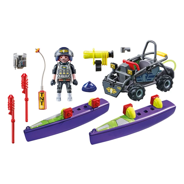 PLAYMOBIL CITY ACTION TACTICAL UNIT - MULIT-TERRAIN QUAD