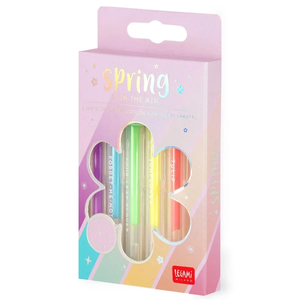 LEGAMI SET 6 MINI GEL PENS SPRING IS IN THE AIR PASTEL