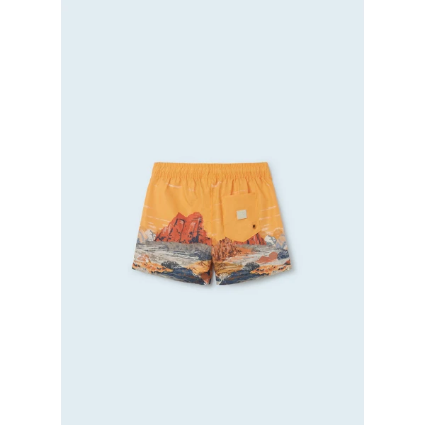 MAYORAL PRINTED SWIMSUIT YELLOW-ORANGE