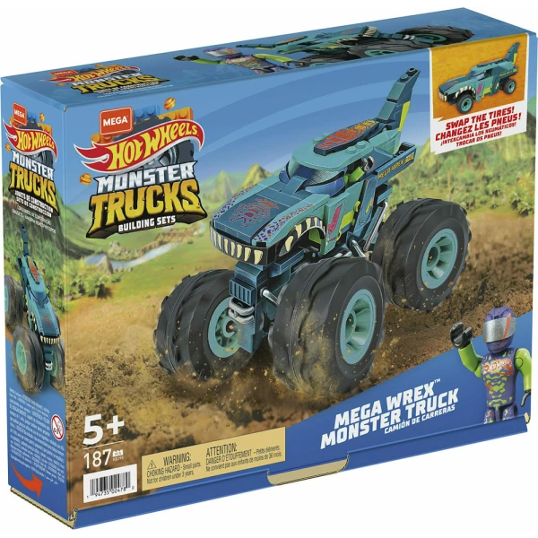 MEGA BLOKS HOT WHEELS MONSTER TRUCKS ΟΧΗΜΑ MEGA WREX 187 τεμ.