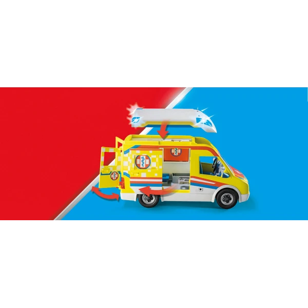 PLAYMOBIL CITY LIFE AMBULANCE WITH RESCUERS