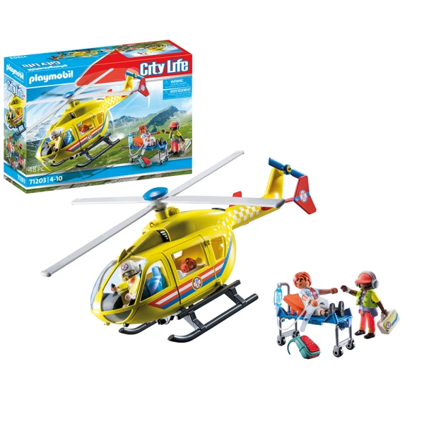 PLAYMOBIL CITY LIFE MEDICAL HELICOPTER