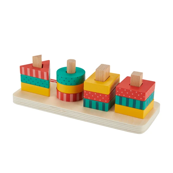 FISHER PRICE ΞΥΛΙΝΟ ΠΑΙΧΝΙΔΙ ΔΡΑΣΤΗΡΙΟΤΗΤΩΝ STACK & SORT SHAPES