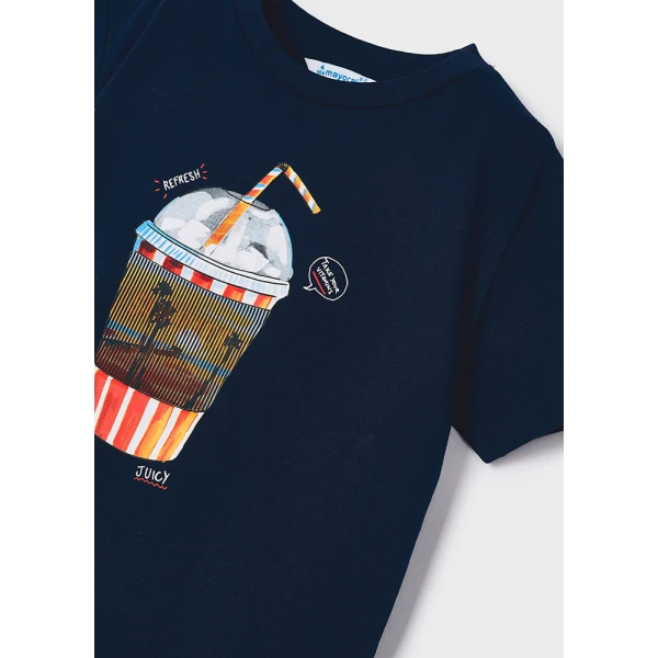 MAYORAL SHORT SLEEVE BLOUSE INTERACTIVE HD NAVY BLUE