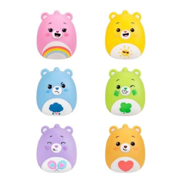 SQUISHMALLOWS - SQUOOSHEMS CARE BEARS ΣΑΚΟΥΛΑΚΙ ΜΕ ΖΟΥΛΗΧΤΗ ΦΙΓΟΥΡΑ ΕΚΠΛΗΞΗ 6 εκ. 
