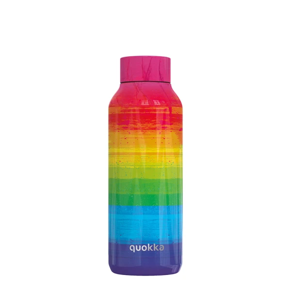 QUOKKA STAINLESS STEEL ΘΕΡΜΟΣ SOLID 510ml RAINBOW