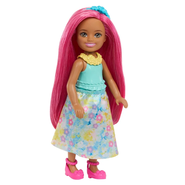 BARBIE CHELSEA DOLL FAIRYTALE WORLD - ROYAL WITH PINK HAIR