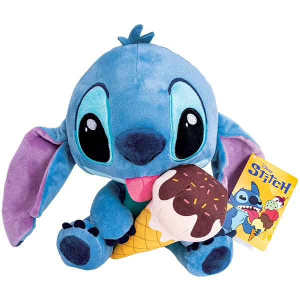 PLUSH DISNEY STITCH 25 cm WITH ICE CREAM
