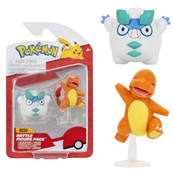 POKEMON ΦΙΓΟΥΡΕΣ 2τεμ. & 1τεμ. W19 - GALARIAN DARUMAKA & CHARMANDER