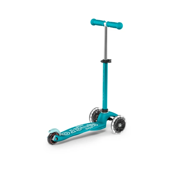 MICRO 3-WHEELS SCOOTER MINI MICRO DELUXE GLOW LED GLACIER AQUA