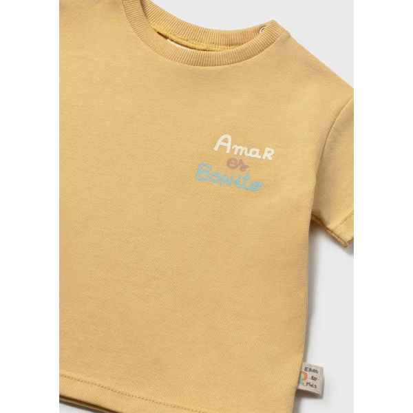 MAYORAL BLOUSE SHORT SLEEVES HONEY 
