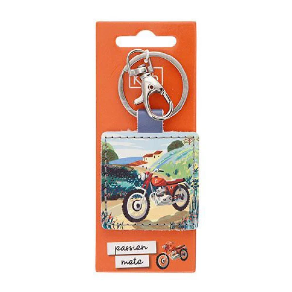 KIUB DESTINATION SQUARE KEYCHAIN ​​- MOTO