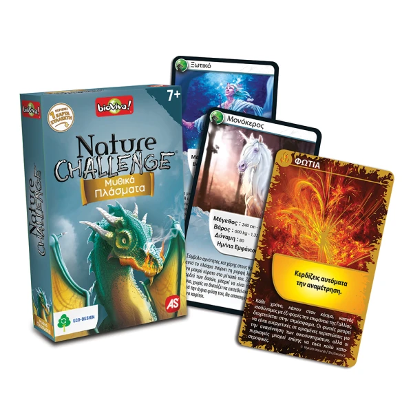 AS GAMES ΠΑΙΧΝΙΔΙ ΜΕ ΚΑΡΤΕΣ NATURE CHALLENGE ΖΩΑ ΓΙΑ ΗΛΙΚΙΕΣ 7+ ΧΡΟΝΩΝ ΚΑΙ 2-6 ΠΑΙΚΤΕΣ - 6 ΣΧΕΔΙΑ