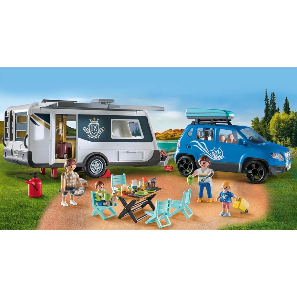 PLAYMOBIL FAMILY FUN ΟΙΚΟΓΕΝΕΙΑΚΕΣ ΔΙΑΚΟΠΕΣ ΜΕ ΡΥΜΟΥΛΚΟΥΜΕΝΟ ΤΡΟΧΟΣΠΙΤΟ