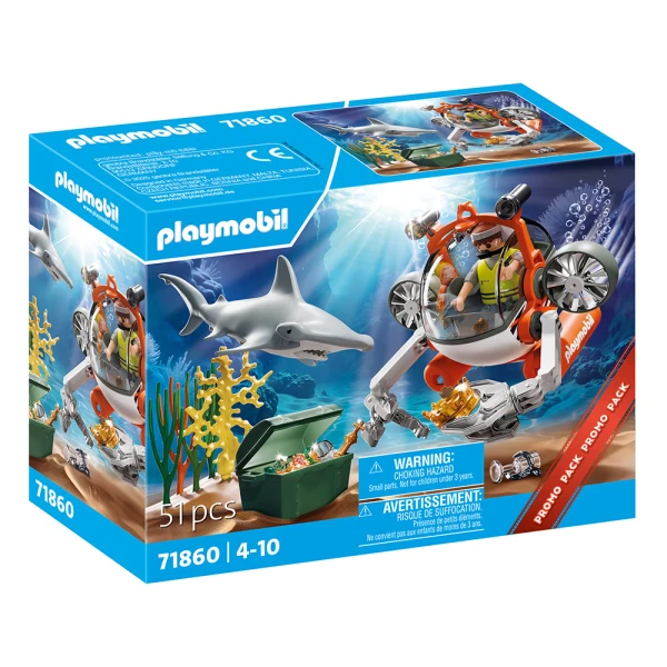 PLAYMOBIL ΥΠΟΒΡΥΧΙΟ ΚΥΝΗΓΙ ΘΗΣΑΥΡΟΥ 