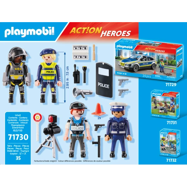 PLAYMOBIL ACTION HEROES POLICE FIGURES SET
