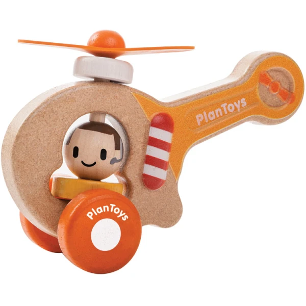 PLAN TOYS ΞΥΛΙΝΟ ΠΑΙΧΝΙΔΙ ΕΛΙΚΟΠΤΕΡΟ