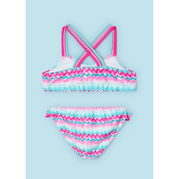 MAYORAL BIKINI STRIPS FUCHSIA