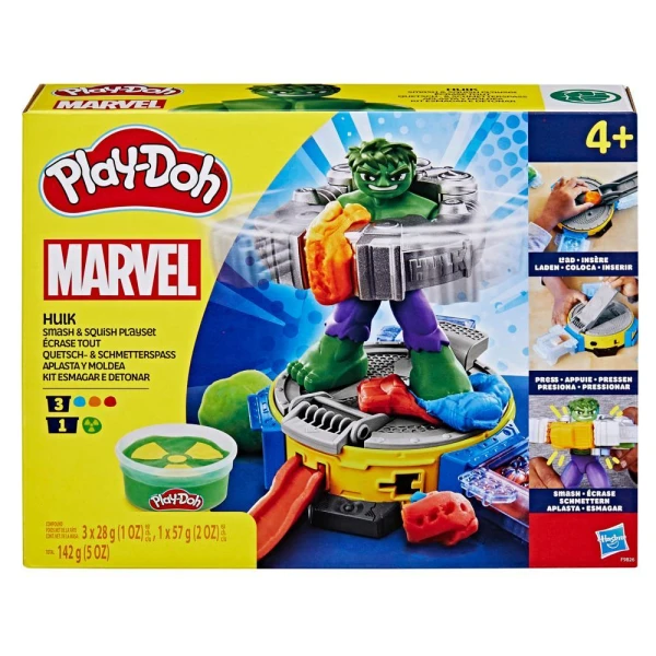 PLAY-DOH PLAYSET MARVEL HULK SMASH AND SQUISH