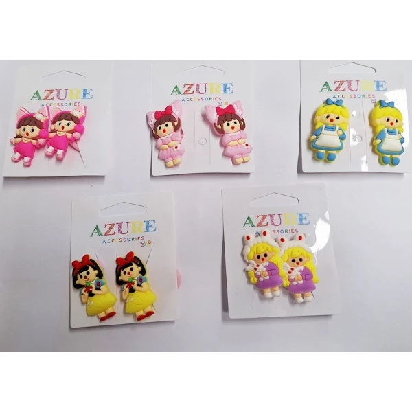 KIDS FURRY HAIR WITH FIGURES - 5 DESINGS