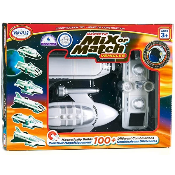 MIX OR MATCH MAGNETIC SPACE VEHICLES