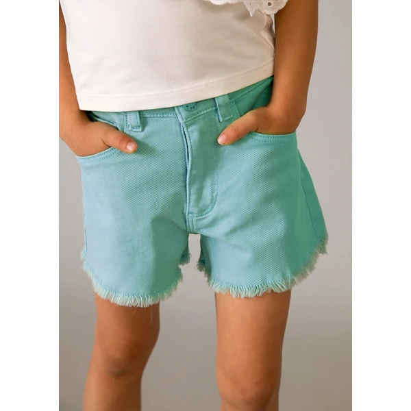 MAYORAL SHORTS GABARDINE BASIC GREENBLUE