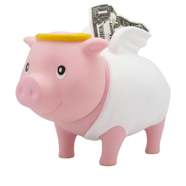 LILALU ΚΟΥΜΠΑΡΑΣ PIGGY ΡΟΖ ΦΥΛΑΚΑΣ ΑΓΓΕΛΟΣ