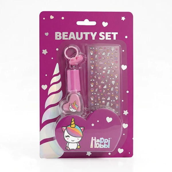 HAPPIHOBBI BEAUTY SET IN CARD SPARKLE LOVE - 4 DESIGNS