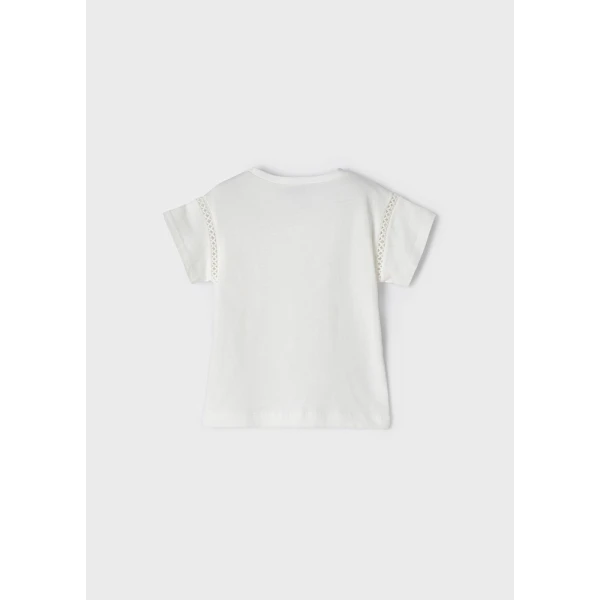MAYORAL SHORT SLEEVES BLOUSE DOLL ECRU