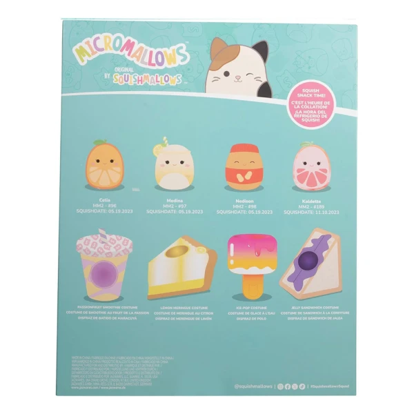 MICROMALLOWS - PLAY SET OF 8 PLUSH TOYS 6cm SQUISHMALLOWS & ACCESSORIES