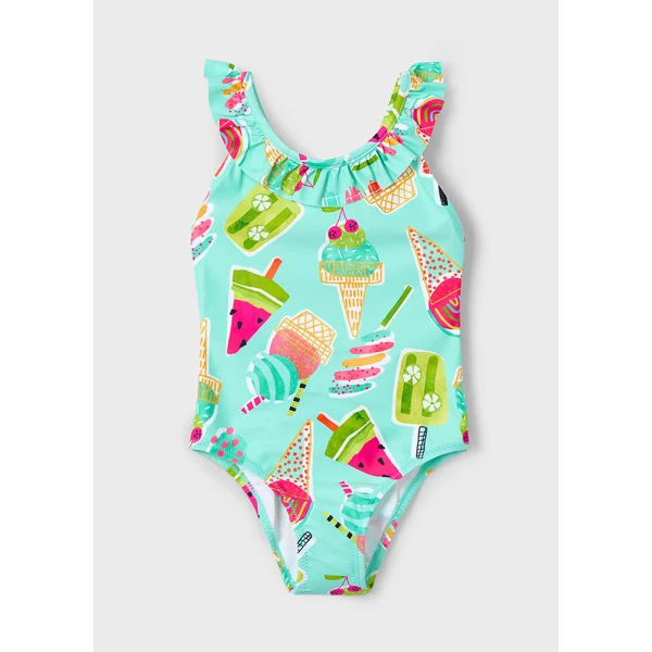 MAYORAL SWIMSUIT WITH PRINTS LIGHT BLUE 